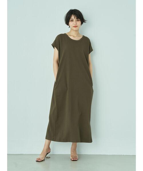 YECCA VECCA(イェッカヴェッカ)の「ジャガードカットワンピース*(ワンピース・レディース・チャコールグレー/ベージュ/ブラウン・FREE)」の16枚目の写真