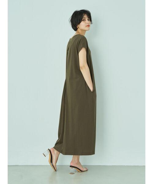 YECCA VECCA(イェッカヴェッカ)の「ジャガードカットワンピース*(ワンピース・レディース・チャコールグレー/ベージュ/ブラウン・FREE)」の6枚目の写真