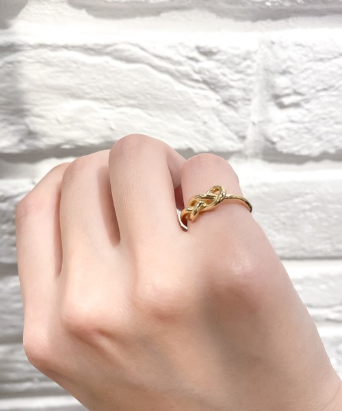 Blanche(ブランシュ)の「Blanche ブランシュ メビウスデザインピンキーリング Miel (ミエル) SILVER(リング・レディース・シルバー/ゴールド・#4/#5/#6/#7/#3)」の2枚目の写真