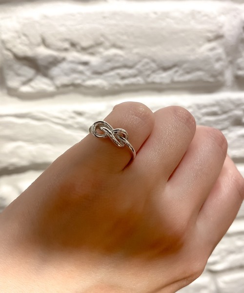 Blanche(ブランシュ)の「Blanche ブランシュ メビウスデザインピンキーリング Miel (ミエル) SILVER(リング・レディース・シルバー/ゴールド・#4/#5/#6/#7/#3)」の8枚目の写真