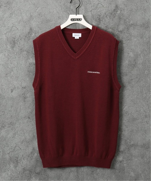 さらに100円引き◆THISISNEVERTHAT◆T-Logo Knit Vest MUSINSA公式 | thisisneverthat® (SS22) T-Logo Knit Vest Gray