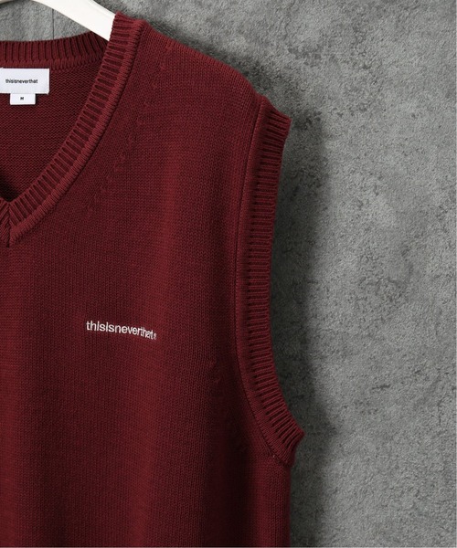 さらに100円引き◆THISISNEVERTHAT◆T-Logo Knit Vest MUSINSA公式 | thisisneverthat® (SS22) T-Logo Knit Vest Gray