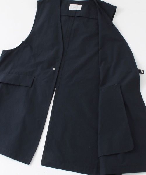 unify（ユニファイ）の「UNIFY　Cotton Nylon Vest（ベスト・レディース・ベージュ/ネイビー・ONE）」の9枚目の写真
