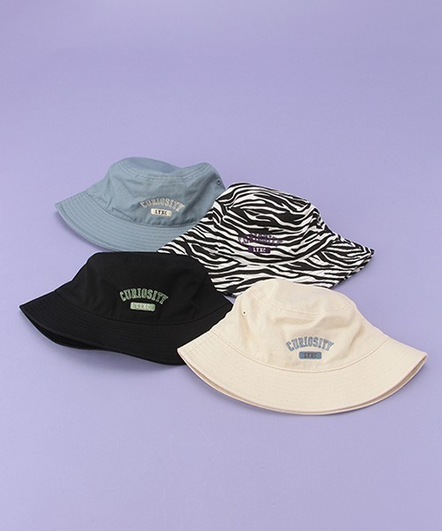 LOVETOXIC（ラブトキシック）の「カレッジ刺しゅうバケットハット（ハット・キッズ・アイボリー/サックスブルー/ブラック/マルチ・FREE）」の14枚目の写真