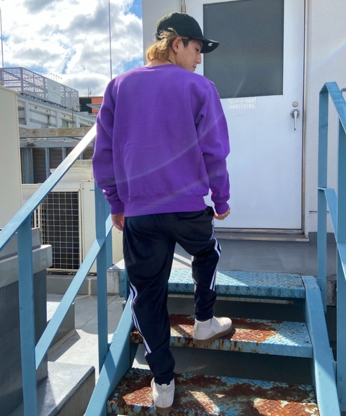 Champion（チャンピオン）の「CHAMPION/チャンピオン リバースウィーブ カレッジロゴスウェット  C5-U007（スウェット・メンズ・パープル/グレー・M/L/XL）」の17枚目の写真