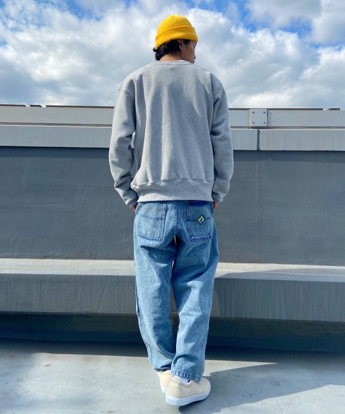 Champion（チャンピオン）の「CHAMPION/チャンピオン リバースウィーブ カレッジロゴスウェット  C5-U007（スウェット・メンズ・パープル/グレー・M/L/XL）」の10枚目の写真