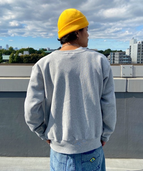 Champion（チャンピオン）の「CHAMPION/チャンピオン リバースウィーブ カレッジロゴスウェット  C5-U007（スウェット・メンズ・パープル/グレー・M/L/XL）」の8枚目の写真