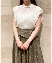 SNIDEL | レイヤードショートスリーブブラウス(シャツ/ブラウス)