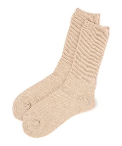 studio CLIP(スタディオクリップ)の「オーガニックコットンソックス(ソックス/靴下・レディース・レッド/オフホワイト/グレー/ベージュ・FREE)」の1枚目の写真