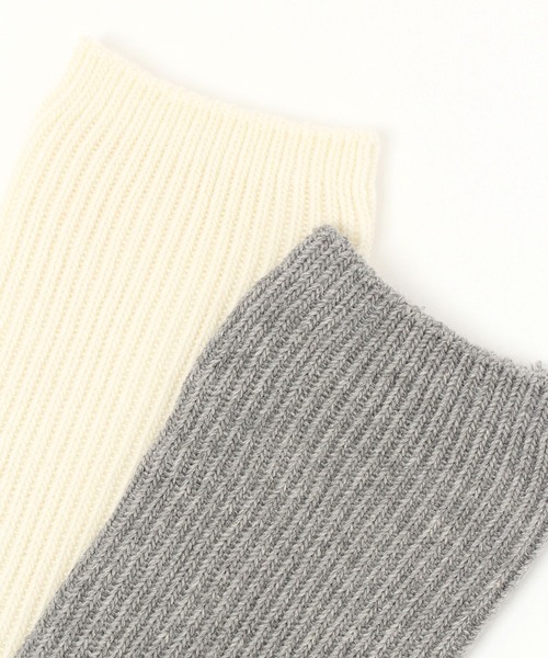 studio CLIP(スタディオクリップ)の「オーガニックコットンソックス(ソックス/靴下・レディース・レッド/オフホワイト/グレー/ベージュ・FREE)」の6枚目の写真