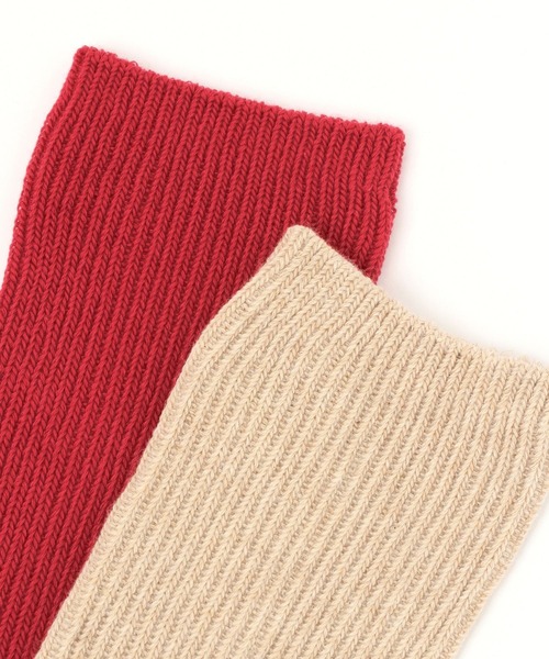 studio CLIP(スタディオクリップ)の「オーガニックコットンソックス(ソックス/靴下・レディース・レッド/オフホワイト/グレー/ベージュ・FREE)」の5枚目の写真