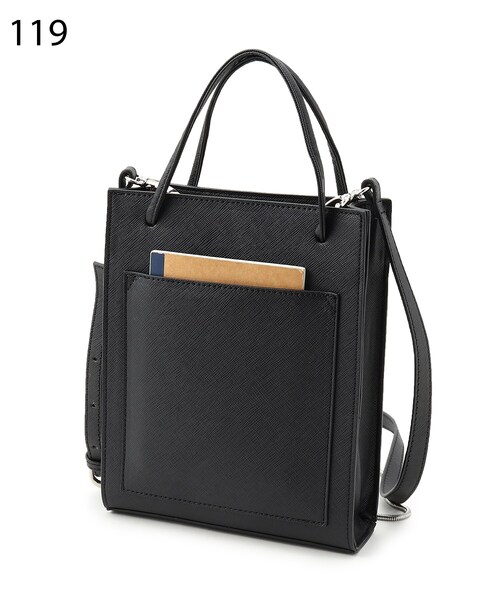 tk.TAKEO KIKUCHI（ティーケータケオキクチ）の「◆【WEB限定】3WAYスクエアバッグ（ショルダーバッグ・メンズ・ブラック/サンドベージュ/ボルドー/ブラック系/ブラック系5・00）」の10枚目の写真