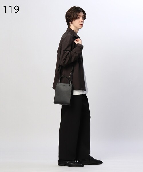 tk.TAKEO KIKUCHI（ティーケータケオキクチ）の「◆【WEB限定】3WAYスクエアバッグ（ショルダーバッグ・メンズ・ブラック/サンドベージュ/ボルドー/ブラック系/ブラック系5・00）」の13枚目の写真