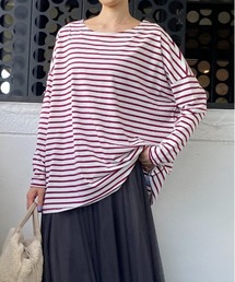 un dix cors | シンプルだからこそ、こだわりたい　ストレッチボーダーカットソー(Tシャツ/カットソー)