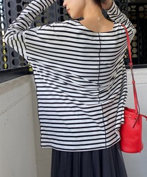 un dix cors | シンプルだからこそ、こだわりたい　ストレッチボーダーカットソー(Tシャツ/カットソー)