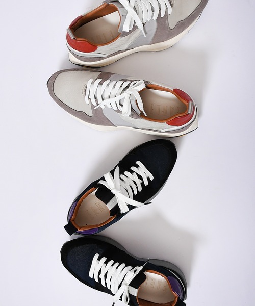 Johnbull Private labo（ジョンブルプライベートラボ）の「WEB限定【EARLE×JOHNBULL】別注スニーカー（スニーカー・メンズ・ネイビー/ベージュ・37/40/42/44/39）」の10枚目の写真