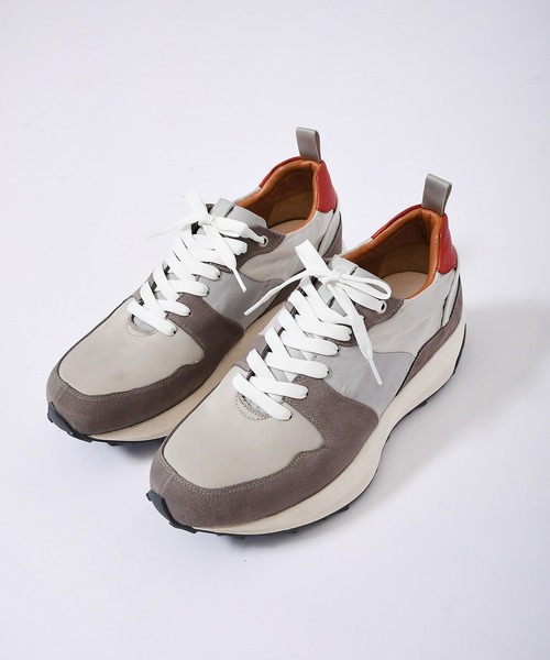 Johnbull Private labo（ジョンブルプライベートラボ）の「WEB限定【EARLE×JOHNBULL】別注スニーカー（スニーカー・メンズ・ネイビー/ベージュ・37/40/42/44/39）」の15枚目の写真