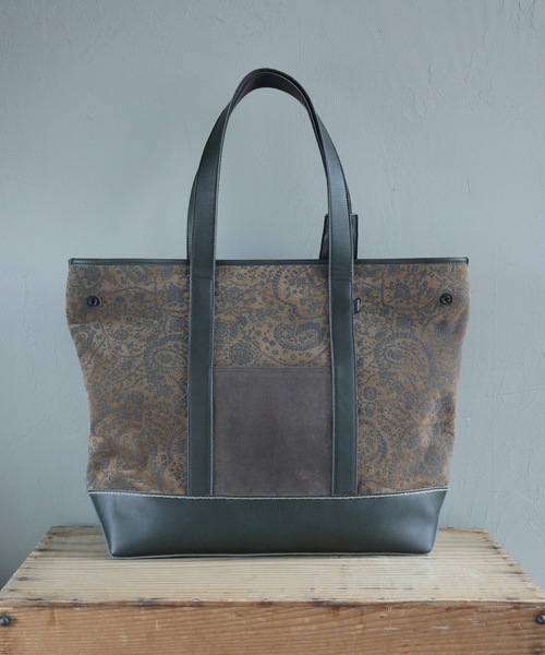 JUCO.（ジュコ）の「ペイズリーの2WAYバック（トートバッグ・レディース・オリーブ・ONESIZE）」の9枚目の写真