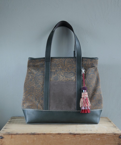 JUCO.（ジュコ）の「ペイズリーの2WAYバック（トートバッグ・レディース・オリーブ・ONESIZE）」の3枚目の写真