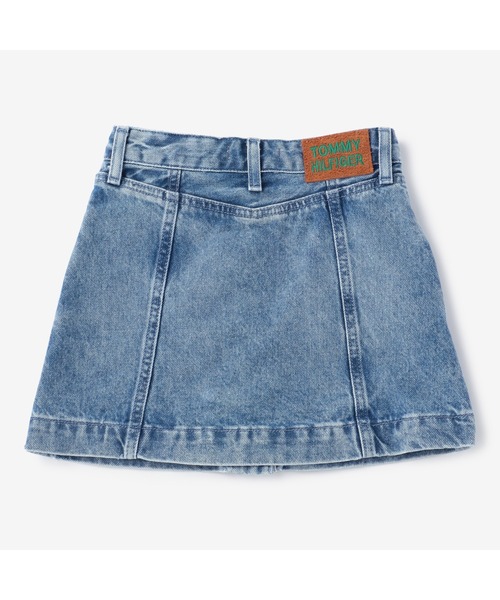 TOMMY HILFIGER(トミーヒルフィガー)の「GIRLS デニムAラインスカート(デニムスカート・キッズ・ブルー・110cm/100cm/120cm)」の2枚目の写真