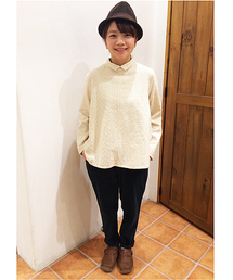 PUAL CE CIN | 刺繍P/OBL(シャツ/ブラウス)