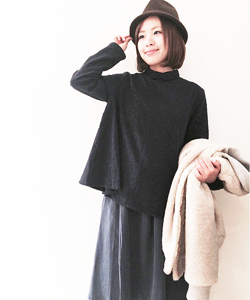 PUAL CE CIN（ピュアルセシン）の「刺繍Ｐ／ＯＢＬ（シャツ/ブラウス・レディース・ナチュラル/ネイビー・FREE）」の13枚目の写真