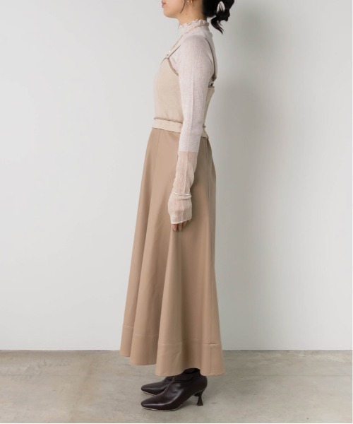 RANDA（ランダ）の「フェイクレザードッキングワンピース（ワンピース