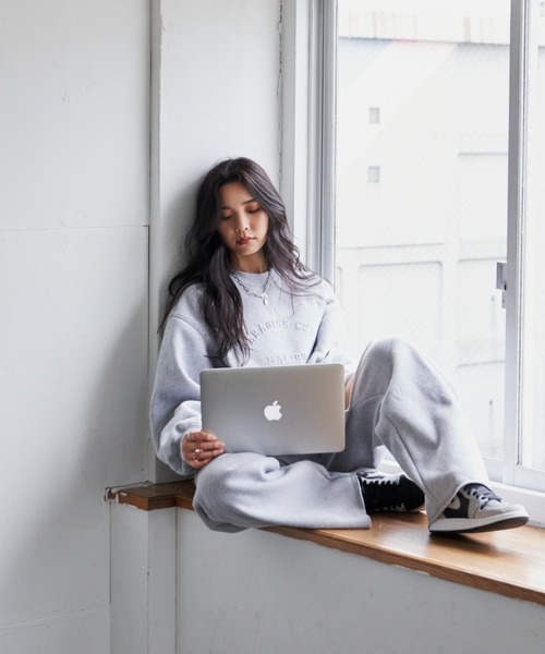 BLONDEY（ブロンディ）の「ヘビーウェイトスリットパンツ（スウェットパンツ・レディース・ブラック/グレー/ナチュラル・FREE）」の10枚目の写真