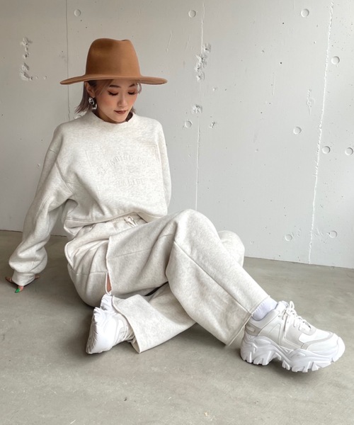 BLONDEY（ブロンディ）の「ヘビーウェイトスリットパンツ（スウェットパンツ・レディース・ブラック/グレー/ナチュラル・FREE）」の20枚目の写真