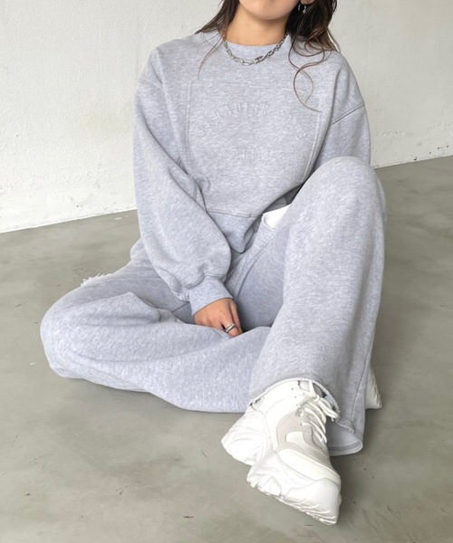 BLONDEY（ブロンディ）の「ヘビーウェイトスリットパンツ（スウェットパンツ・レディース・ブラック/グレー/ナチュラル・FREE）」の21枚目の写真