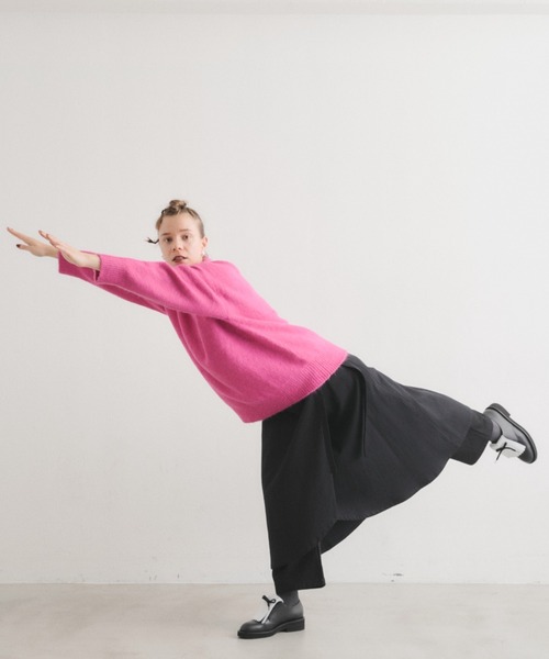 manana suerte（マニャーナスエルテ）の「オーバールーズニット***（ニット/セーター・レディース・ブラック/グレー/ピンク/ブルー/グリーン・FREE）」の5枚目の写真