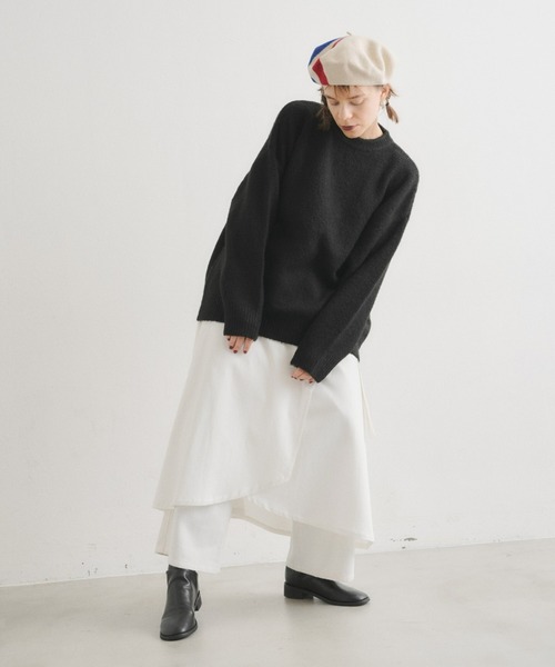 manana suerte（マニャーナスエルテ）の「オーバールーズニット***（ニット/セーター・レディース・ブラック/グレー/ピンク/ブルー/グリーン・FREE）」の2枚目の写真