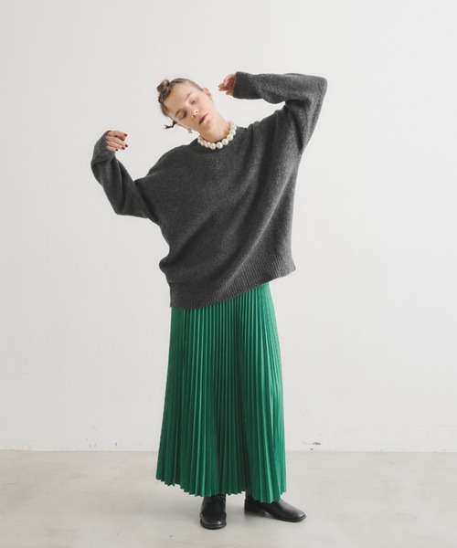 manana suerte（マニャーナスエルテ）の「オーバールーズニット***（ニット/セーター・レディース・ブラック/グレー/ピンク/ブルー/グリーン・FREE）」の16枚目の写真