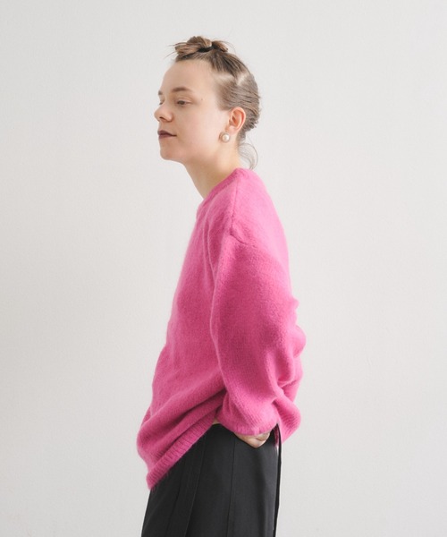 manana suerte（マニャーナスエルテ）の「オーバールーズニット***（ニット/セーター・レディース・ブラック/グレー/ピンク/ブルー/グリーン・FREE）」の7枚目の写真