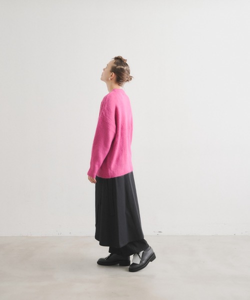 manana suerte（マニャーナスエルテ）の「オーバールーズニット***（ニット/セーター・レディース・ブラック/グレー/ピンク/ブルー/グリーン・FREE）」の21枚目の写真