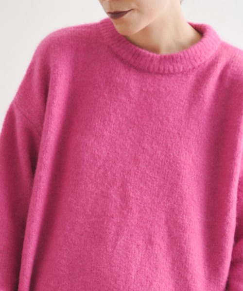 manana suerte（マニャーナスエルテ）の「オーバールーズニット***（ニット/セーター・レディース・ブラック/グレー/ピンク/ブルー/グリーン・FREE）」の14枚目の写真