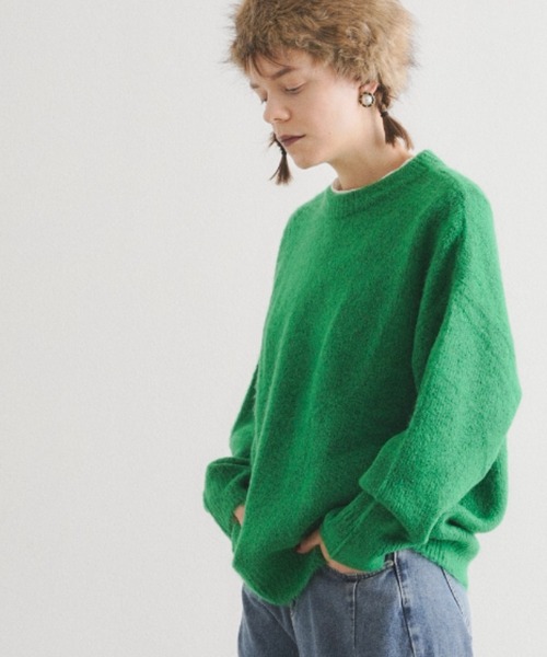 manana suerte（マニャーナスエルテ）の「オーバールーズニット***（ニット/セーター・レディース・ブラック/グレー/ピンク/ブルー/グリーン・FREE）」の17枚目の写真