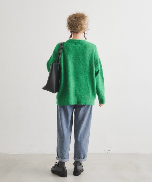 manana suerte（マニャーナスエルテ）の「オーバールーズニット***（ニット/セーター・レディース・ブラック/グレー/ピンク/ブルー/グリーン・FREE）」の18枚目の写真