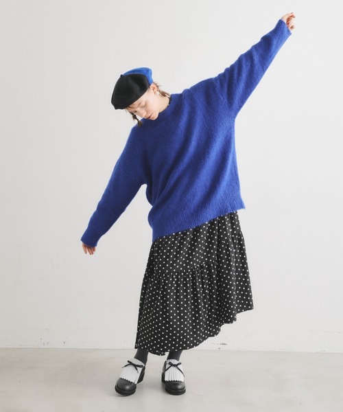 manana suerte（マニャーナスエルテ）の「オーバールーズニット***（ニット/セーター・レディース・ブラック/グレー/ピンク/ブルー/グリーン・FREE）」の19枚目の写真