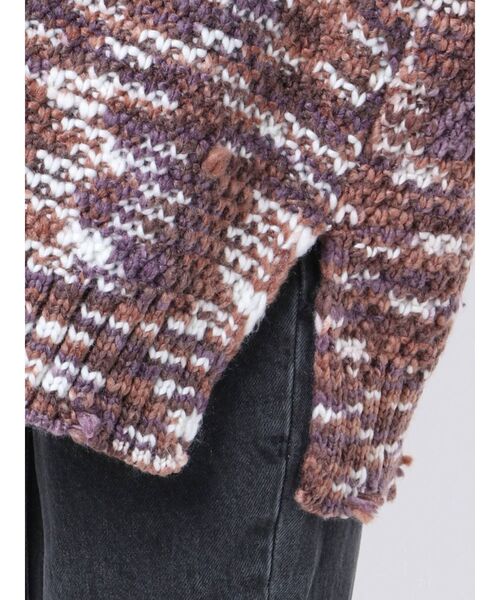 GYDA(ジェイダ)の「スペースダイヤーンVネックBIG ニット TOPS(ニット/セーター・レディース・グレー/ネイビー/ブラウン・FREE)」の22枚目の写真