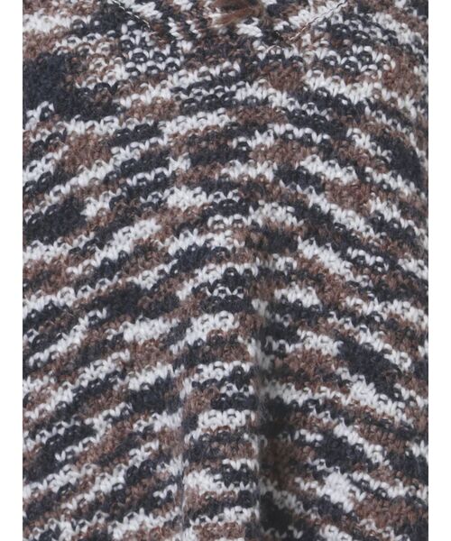 GYDA(ジェイダ)の「スペースダイヤーンVネックBIG ニット TOPS(ニット/セーター・レディース・グレー/ネイビー/ブラウン・FREE)」の11枚目の写真