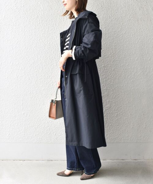 SHIPS（シップス）の「モッズコート 21AW（モッズコート・レディース・ブラック/ベージュ/オリーブ・38/36）」の16枚目の写真