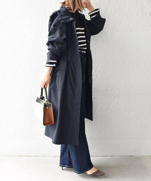 SHIPS（シップス）の「モッズコート 21AW（モッズコート・レディース・ブラック/ベージュ/オリーブ・38/36）」の18枚目の写真