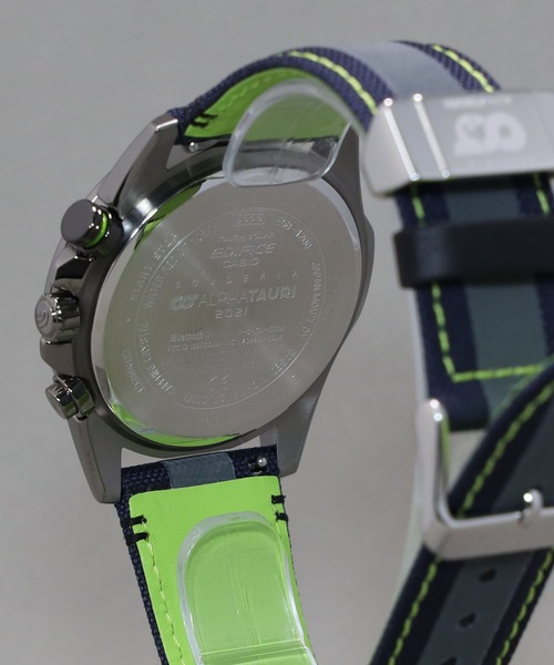 EDIFICE(エディフィス)の「【生産数量限定】Scuderia AlphaTauri F1コラボレーションモデル / EQB-1200AT-1AJR(アナログ腕時計・メンズ・ブラック・FREE)」の9枚目の写真