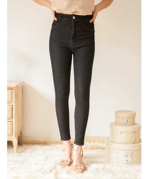 Darich（ダーリッチ）の「”美”ストレッチデニムスキニーパンツ（デニムパンツ・レディース・ブラック/ブルー・S/L/XS/M）」の2枚目の写真