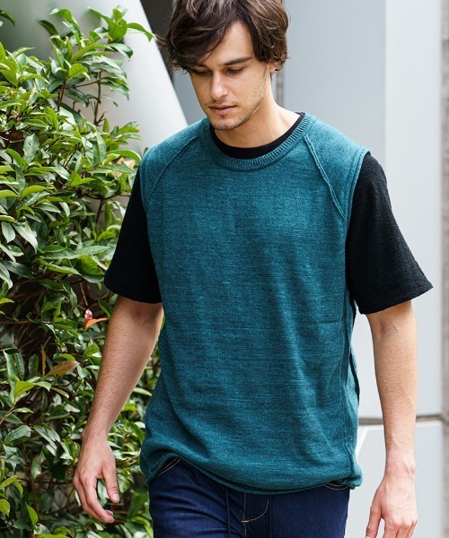 wjk（ダヴルジェイケイ）の「mcg2950-roll knit vest ベスト（ベスト・メンズ・ライトグレー/グリーン系その他/チャコール・S/M/L/XL）」の21枚目の写真