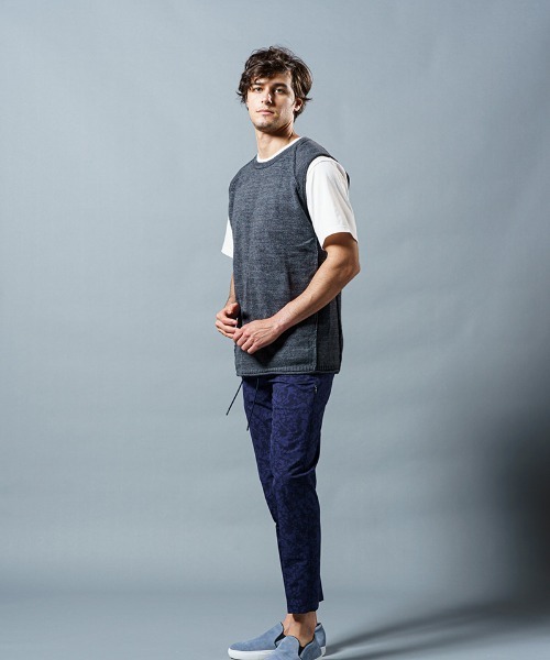 wjk（ダヴルジェイケイ）の「mcg2950-roll knit vest ベスト（ベスト・メンズ・ライトグレー/グリーン系その他/チャコール・S/M/L/XL）」の16枚目の写真
