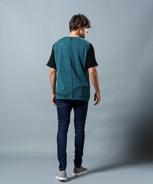 wjk（ダヴルジェイケイ）の「mcg2950-roll knit vest ベスト（ベスト・メンズ・ライトグレー/グリーン系その他/チャコール・S/M/L/XL）」の22枚目の写真