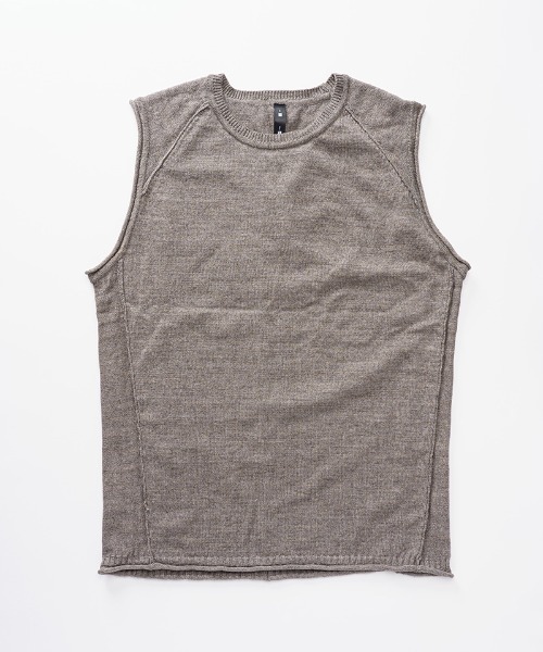 wjk（ダヴルジェイケイ）の「mcg2950-roll knit vest ベスト（ベスト・メンズ・ライトグレー/グリーン系その他/チャコール・S/M/L/XL）」の11枚目の写真