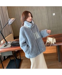 ボア フェイクムートンブルゾン